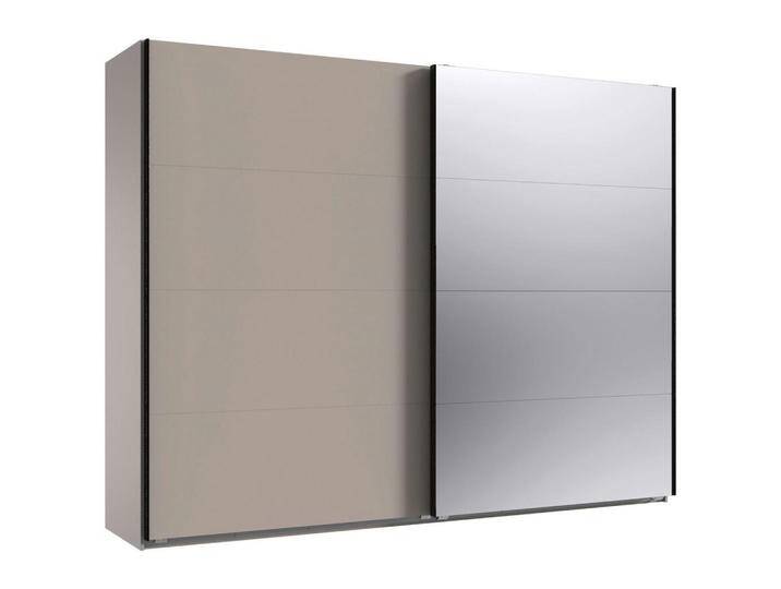 Carryhome SCHWEBETÜRENSCHRANK, Graphit, Sahara, 3 Fächer, 270x208x65 cm, Made in Germany, Beimöbel erhältlich, umfangreiches Zubehör in verschiedenen von CARRYHOME