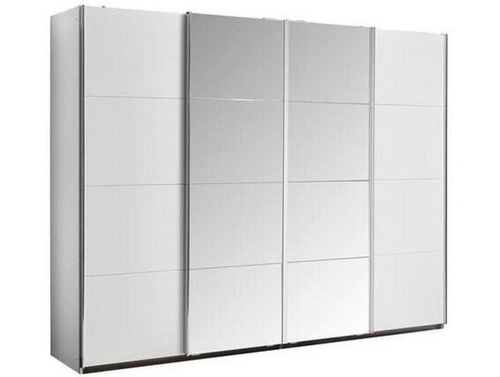 Carryhome SCHWEBETÜRENSCHRANK, Weiß, 4 Fächer, 271x211x62 cm, Blauer Engel, Goldenes M, Made in Germany, Typenauswahl, Beimöbel erhältlich, von CARRYHOME