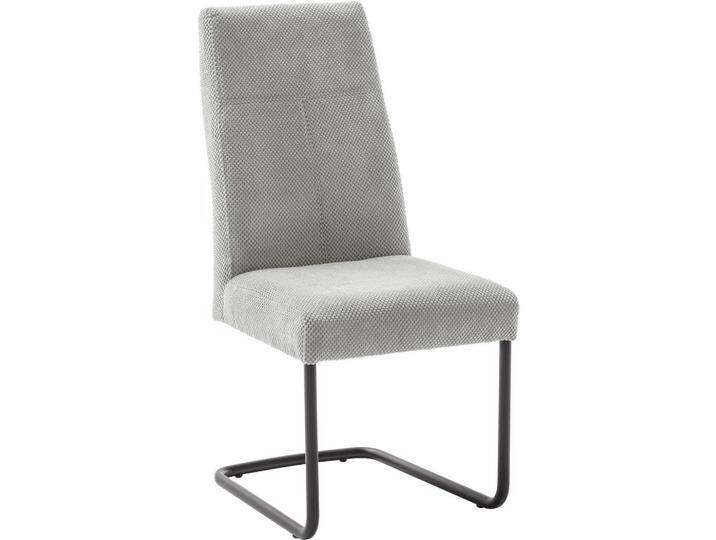 Carryhome SCHWINGSTUHL, Grau, Kufe, 50x102x63 cm, Stoffauswahl, Esszimmer, Stühle, Esszimmerstühle, Schwingstühle von CARRYHOME