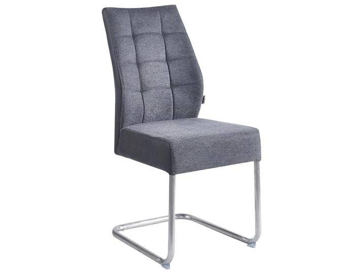 Carryhome SCHWINGSTUHL, Grau, Metall, C-Form, Rundrohr, 44x97x60 cm, Esszimmer, Stühle, Esszimmerstühle, Schwingstühle von CARRYHOME