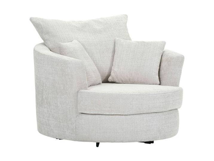 Carryhome SESSEL, Creme, Füllung: Polyester, Schaumstoffflocken,Polyester, Schaumstoffflocken, 115x72x115 cm, Sitzfläche 360° drehbar, Stühle von CARRYHOME