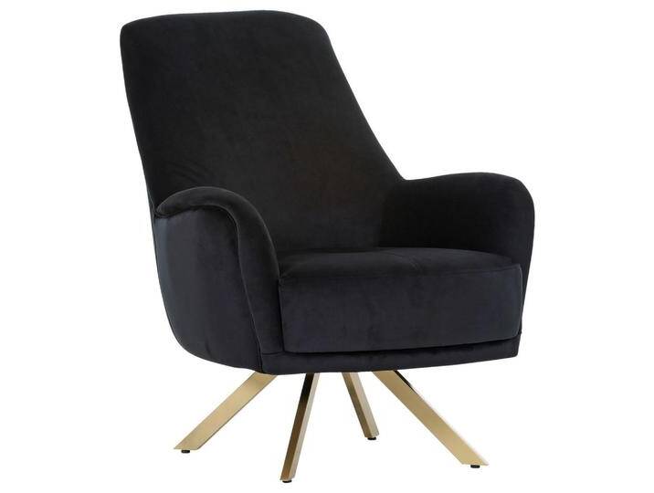 Carryhome SESSEL, Schwarz, 80x97x93 cm, Sitzfläche 360° drehbar, Wohnzimmer, Sessel, Sonstige Sessel von CARRYHOME