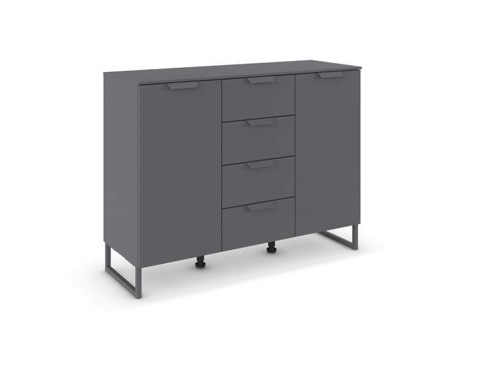 Carryhome SIDEBOARD, Dunkelgrau, Metall, 4 Fächer, 4 Schubladen, 120x92x42 cm, Blauer Engel, Goldenes M, Made in Germany, in verschiedenen Holzdekoren Carryhome SIDEBOARD, Dunkelgrau, Metall, 4 Fächer, 4 Schubladen, 120x92x42 cm, Blauer Engel, Goldenes M, Made in Germany, in verschiedenen Holzdekoren von CARRYHOME