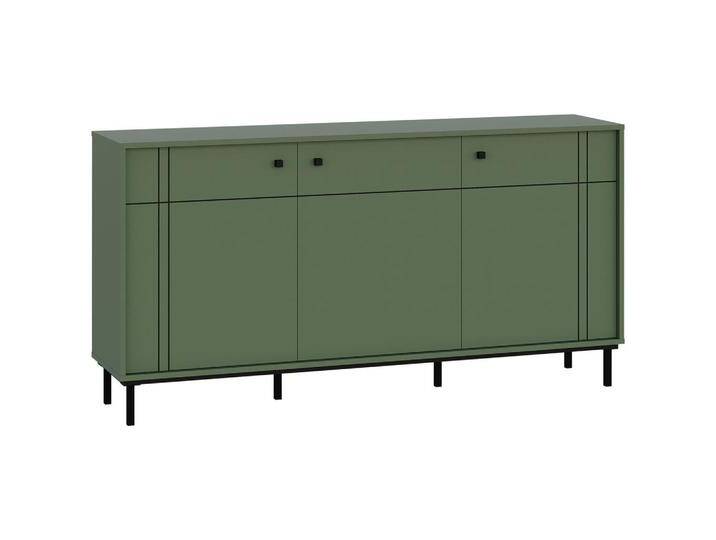 Carryhome SIDEBOARD, Grün, 3 Fächer, 160.2x81.8x37 cm, Schlafzimmer, Schlafzimmer Kommoden von CARRYHOME