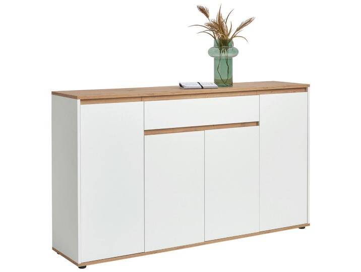 Carryhome SIDEBOARD, Weiß, Eiche Artisan, 5 Fächer, 1 Schubladen, 160x93x38 cm, stehend, Wohnzimmer, Kommoden & Sideboards, Sideboards Carryhome SIDEBOARD, Weiß, Eiche Artisan, 5 Fächer, 1 Schubladen, 160x93x38 cm, stehend, Wohnzimmer, Kommoden & Sideboards, Sideboards von CARRYHOME