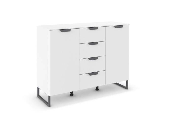 Carryhome SIDEBOARD, Weiß, Metall, 4 Fächer, 4 Schubladen, 120x92x42 cm, Blauer Engel, Goldenes M, Made in Germany, in verschiedenen Holzdekoren Carryhome SIDEBOARD, Weiß, Metall, 4 Fächer, 4 Schubladen, 120x92x42 cm, Blauer Engel, Goldenes M, Made in Germany, in verschiedenen Holzdekoren von CARRYHOME