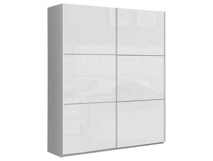 home24 SCHWEBETÜRENSCHRANK, Weiß, Weiß Hochglanz, Metall, 2 Fächer, 170.3x209.7x61.2 cm, umfangreiches Zubehör erhältlich, in verschiedenen Größen von CARRYHOME