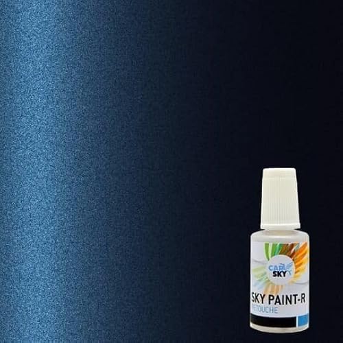 CARSKY Farbstift karosserieretusche kompatibel mitVolkswagen NIGHT BLUE MET LH5X (20 ml Pinselflasche) + klarlack glänzend (20 ml Pinselflasche) von CARSKY