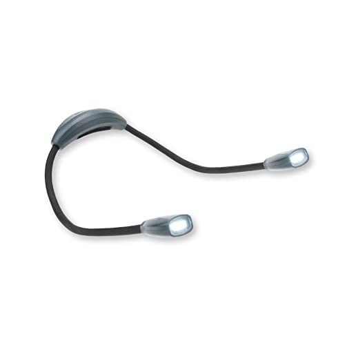 Carson NeckLight - Buchlampe und Leselicht, Leuchte für Handarbeit und Handwerk, leicht und komfortabel (NL-10), Schwarz von Carson