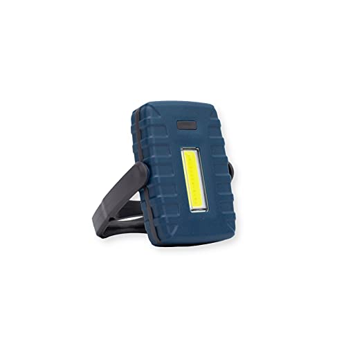 Carson kompakte Weiß- und Rotlicht COB LED Taschenlampe mit Befestigungshaken, Standfuß und 4 Lichtmodi - ideal für Camping, Wandern und Reisen (KL-20) von CARSON