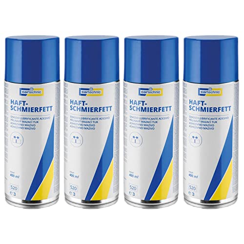 4x CARTECHNIC Haftschmierfett Haftöl Haftschmierspray Sprühfett Schmierfett 400ml 4x CARTECHNIC Haftschmierfett Haftöl Haftschmierspray Sprühfett Schmierfett 400ml von Cartechnic