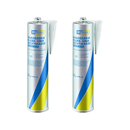 CARTECHNIC 2X Karosserie Klebe- und Dichtmasse Silikon Kleber schwarz 310 ml CARTECHNIC 2X Karosserie Klebe- und Dichtmasse Silikon Kleber schwarz 310 ml von Cartechnic