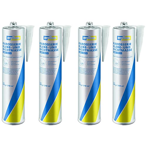 CARTECHNIC 4X Karosserie Klebe- und Dichtmasse Silikon Kleber weiß 310 ml CARTECHNIC 4X Karosserie Klebe- und Dichtmasse Silikon Kleber weiß 310 ml von Cartechnic