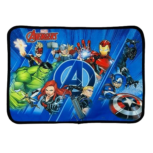 Avengers Marvel-Stoffunterlage, Platzdeckchen, Platzdeckchen, Platzdeckchen, Tischunterlage, abwischbar, hitzebeständig, nicht saugfähig, 40 x 30 cm, 100% Polyester von CARTOON
