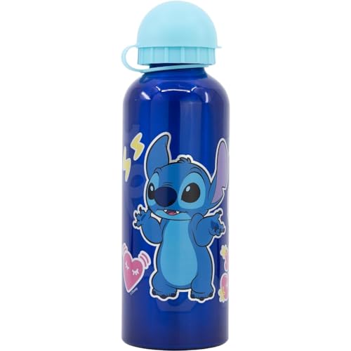 CARTOON Aluminium Trinkflasche Flasche mit Schnuller für Kinder 560ml (Stitch) von CARTOON