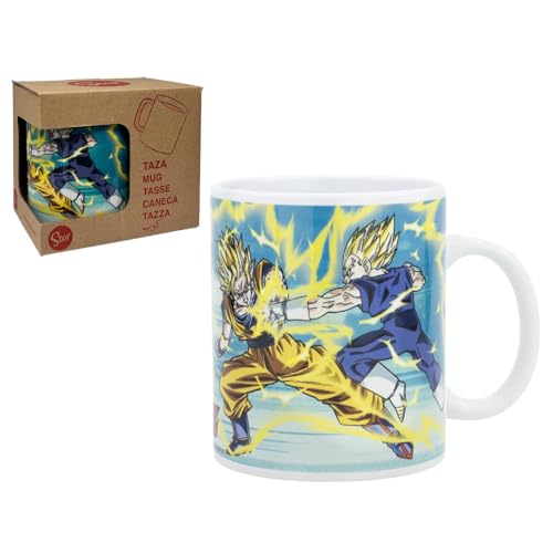 Dragon Ball Goku & Vegeta Keramik-Tasse mit Sublimationsdruck Müslischale 325 ml für Kinder von CARTOON