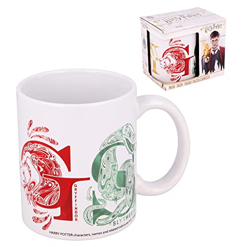 CARTOON Harry Potter Keramikbecher, Hogwarts, 310 ml, Mehrfarbig, 1 Stk, 1 Tasse, Becher, in Box von CARTOON