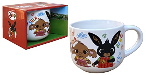 CARTOON Keramikbecher, Bing und Sula, groß, Jumbo-Tasse, 380 ml, in Dose von CARTOON