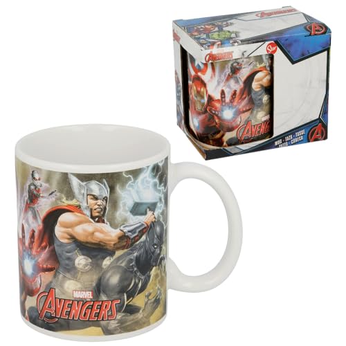 CARTOON Keramiktasse Avengers Marvel Modell Mug 325 ml Kinder-Frühstückstasse von CARTOON