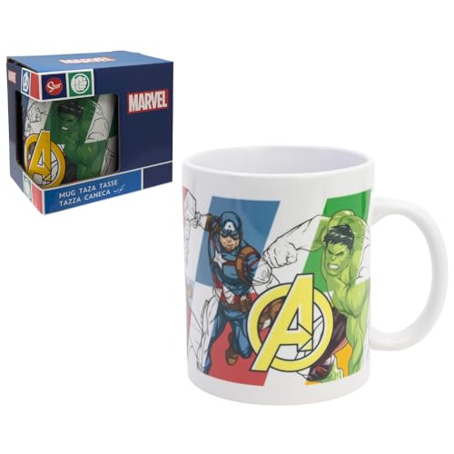 CARTOON Keramiktasse Avengers Marvel Modell Mug Frühstücksschale 325 ml für Kinder von CARTOON