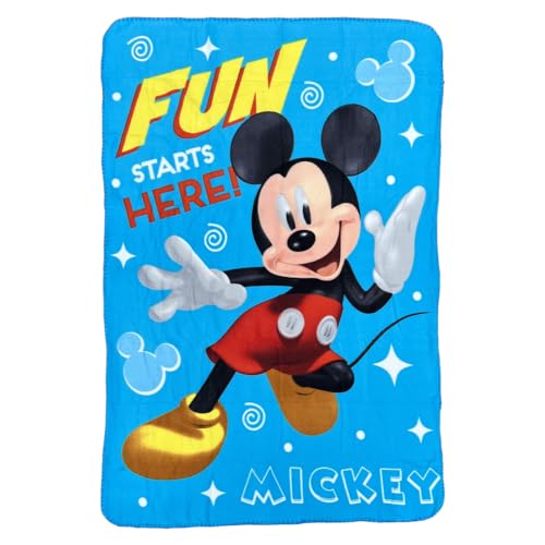 CARTOON Kinderdecke Mickey Mouse Disney Decke aus 100% Polyester 100 x 140 cm von CARTOON