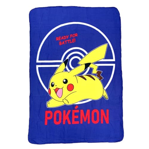 CARTOON Kinderdecke P1kachu für Pokemon Decke aus 100% Polyester 100 x 140 cm von CARTOON