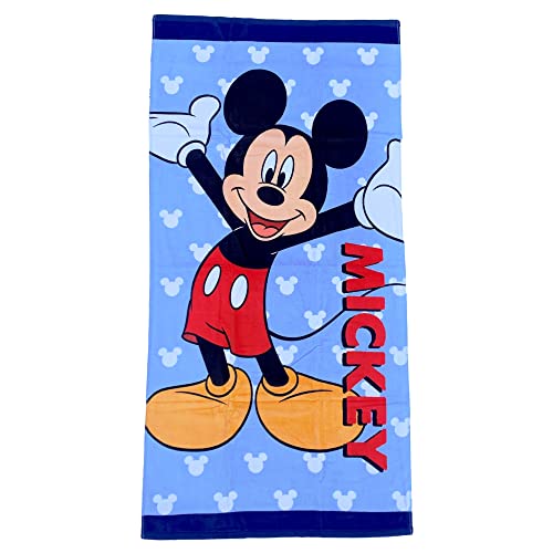 CARTOON Mickey Mouse Strandtuch, Disney, Mickey Mouse, Handtuch, Baumwolle, Strand, Pool, 70 x 140 cm von CARTOON