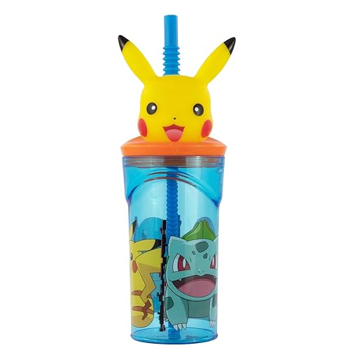 CARTOON Pokemon Pikachu 3D-Figur Trinkbecher aus Kunststoff, wiederverwendbar, BPA-frei, Fassungsvermögen 360 ml CARTOON Pokemon Pikachu 3D-Figur Trinkbecher aus Kunststoff, wiederverwendbar, BPA-frei, Fassungsvermögen 360 ml von CARTOON