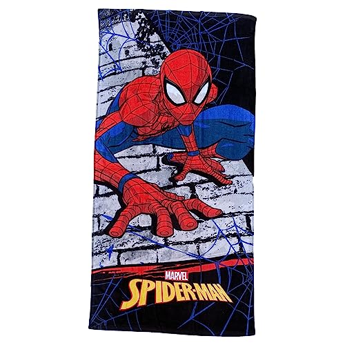 CARTOON Spiderman Strandtuch, Marvel, Baumwolltuch, Strandtuch, Schwimmbad, 70 x 140 cm von CARTOON