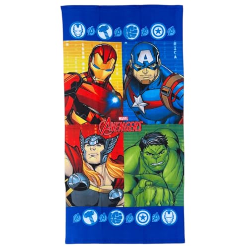 CARTOON Strandtuch Avengers Disney Strandtuch aus Polyester-Mikrofaser für Kinder, 245 g/m², Größe 70 x 140 cm CARTOON Strandtuch Avengers Disney Strandtuch aus Polyester-Mikrofaser für Kinder, 245 g/m², Größe 70 x 140 cm von CARTOON