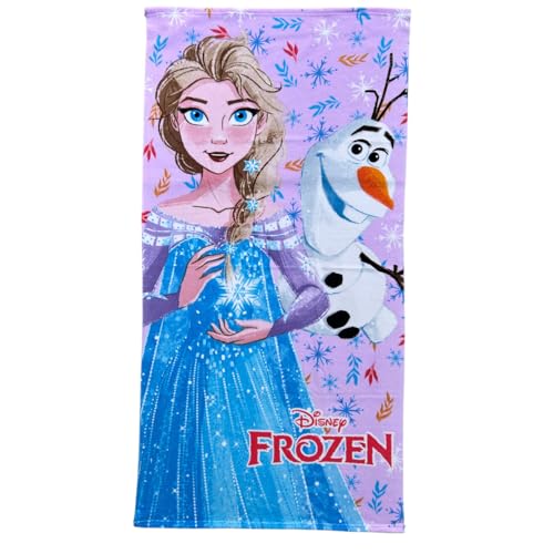 CARTOON Strandtuch Frozen Disney Badetuch Pool Strand Mikrofaser für Kinder 140 x 70 cm von CARTOON