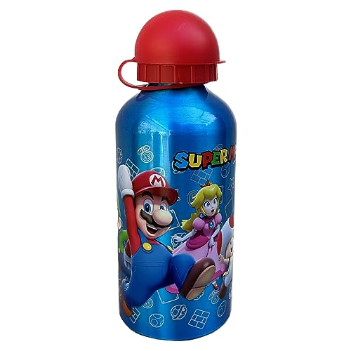 CARTOON Super Mario Aluminium Trinkflasche mit Schnuller 560ml von CARTOON
