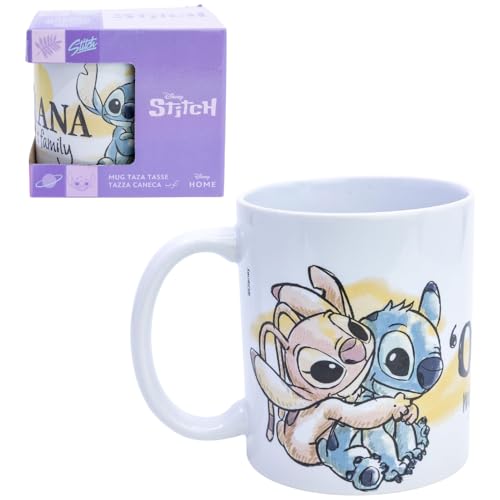 Keramiktasse Stitch und Angel Disney Modell Mug Frühstücksschale 325 ml für Kinder Keramiktasse Stitch und Angel Disney Modell Mug Frühstücksschale 325 ml für Kinder von CARTOON