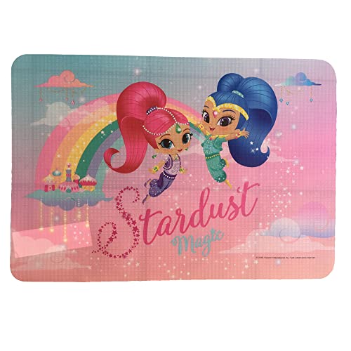 Shimmer&Shine Platzdeckchen aus weichem Kunststoff, Tischunterlage, rutschfest und waschbar, hitzebeständig, 44 x 30 cm von CARTOON