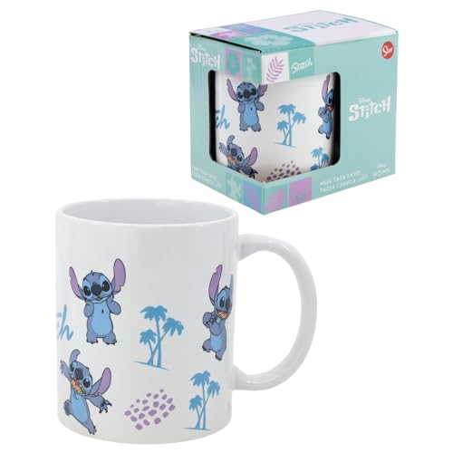 Stitch Keramik Tasse Disney Modell Mug 325ml Frühstückstasse für Kinder von CARTOON