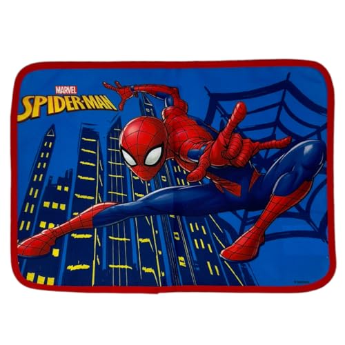 Tischset aus wasserdichtem Stoff, Tischsets, abwaschbar und hitzebeständig, nicht saugfähig, 40 x 30 cm, 100% Polyester (Spiderman) von CARTOON