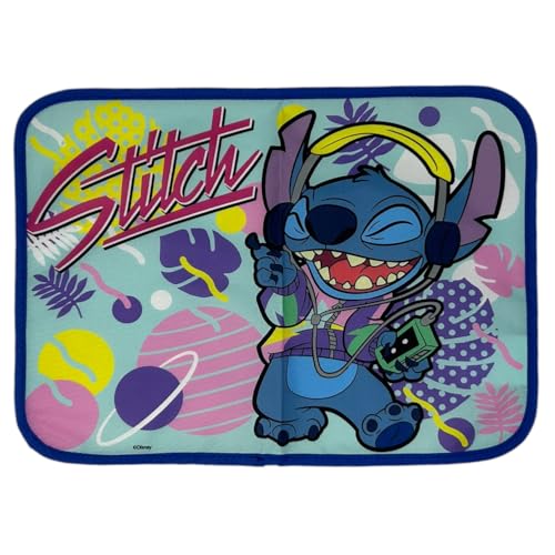 Tischset aus wasserdichtem Stoff, Tischsets, abwaschbar und hitzebeständig, nicht saugfähig, 40 x 30 cm, 100% Polyester (Stitch) von CARTOON
