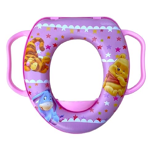 Winnie Puuh Disney Toilettensitz für Mädchen, universal, mit rosa Griffen von CARTOON