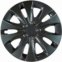 Cartrend Radzierblenden Storm 38 cm (15 Zoll) schwarz 4 Stück von CARTREND