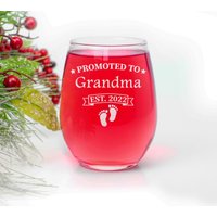 Befördert Zu Oma Est 2022 - 2023 Schwangerschaftsankündigung Stielloses Weinglas Erstes Mal Großeltern Für Sie Lustige Geschenkidee von CARVELITA