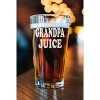 Opa Saft Bierglas - Graviertes Bier Pint Lustiges Geschenk Für Befördert Zu Vatertagsgeschenke von CARVELITA