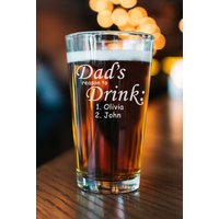 Papas Grund Zu Trinken Anpassen Bierglas - Personalisiertes Bier Pint Mit Gravur Lustiges Geschenk Für Papa Vatertagsgeschenk Ihn von CARVELITA