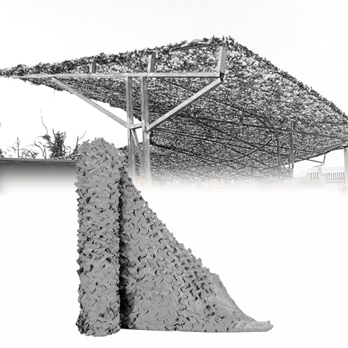 Tarnnetz Grau 9X13m Tarnung Net Sichtschutz Sonnenschutz Abdeckung Dekoration Camouflage Netz für Jagdschießen Garten Camping Autoabdeckung Tarnnetz Grau 9X13m Tarnung Net Sichtschutz Sonnenschutz Abdeckung Dekoration Camouflage Netz für Jagdschießen Garten Camping Autoabdeckung von CARXB