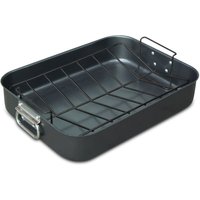 Bräter mit Grill 41X30X8,3 cm Kohlenstoffstahl von CASA COLLECTION