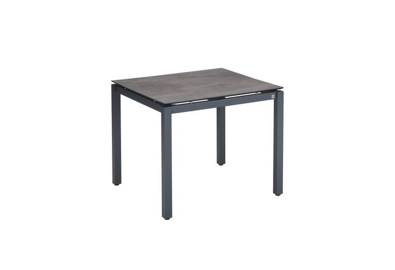 CASA DOMA Gartentisch Carini, Edelstahl anthrazit, Tischplatte aus HPL, 90x90 cm von CASA DOMA