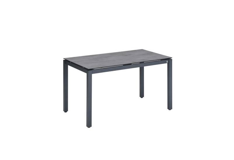 CASA DOMA Gartentisch Carini, Edelstahl anthrazit, Tischplatte aus HPL, 130x80 cm von CASA DOMA