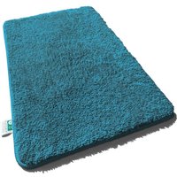 Badematten Sky Uni Cool Teal 50 x 60 cm von CASA PURA
