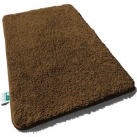 Badematten Sky Uni Earth Brown 80 x 150 cm von CASA PURA