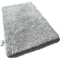 Casa Pura - Badematten Sky Uni Silver Grey 95 cm Durchmesser von CASA PURA