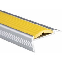 Casa Pura - Treppenkantenprofil mit Einzel-Gummieinlage Power Grip Länge: 134 cm Vorgebohrt Gelb von CASA PURA